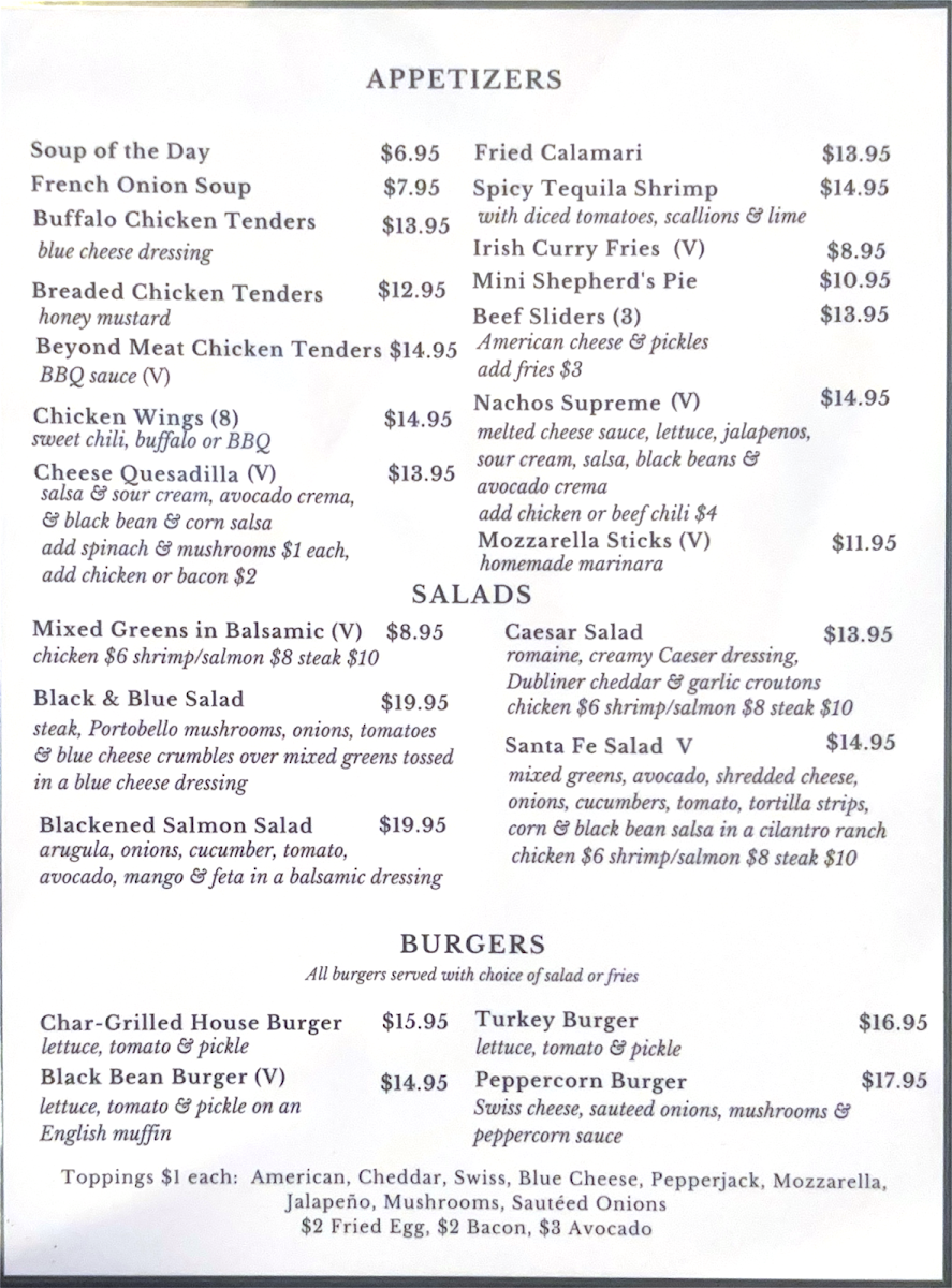 Ryan Maguire's Bar & Restaurant Menu - Image 2