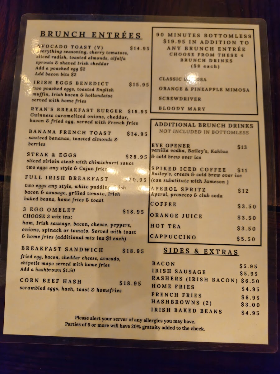 Ryan Maguire's Bar & Restaurant Menu - Image 3